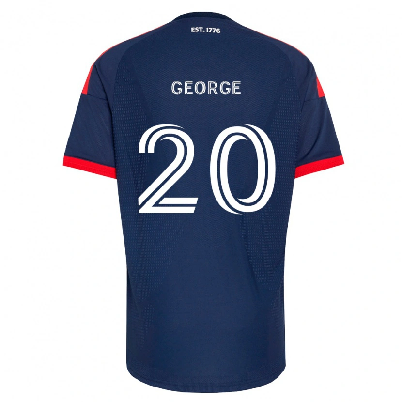Danxen Kinder Sharod George #20 Königsblau Rot Weiß Heimtrikot Trikot 2026/27 T-Shirt