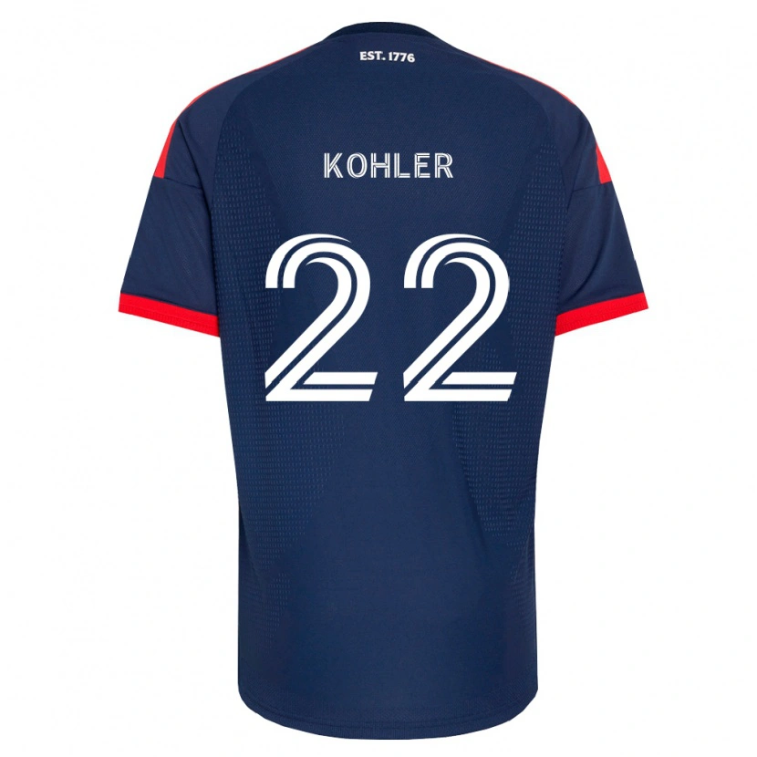 Danxen Kinder Ethan Kohler #22 Königsblau Rot Weiß Heimtrikot Trikot 2026/27 T-Shirt