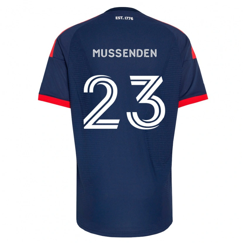 Danxen Kinder Javaun Mussenden #23 Königsblau Rot Weiß Heimtrikot Trikot 2026/27 T-Shirt