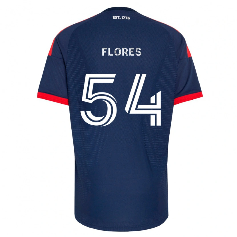 Danxen Kinder Edwin Flores #54 Königsblau Rot Weiß Heimtrikot Trikot 2026/27 T-Shirt
