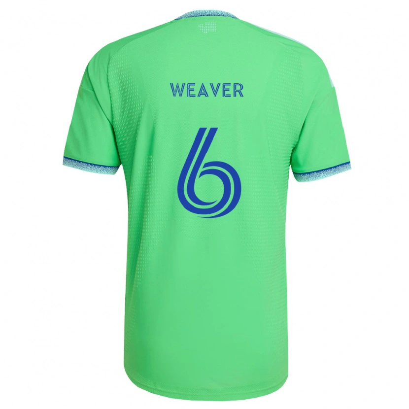 Danxen Kinder Morgan Weaver #6 Grün Hellblau Heimtrikot Trikot 2026/27 T-Shirt