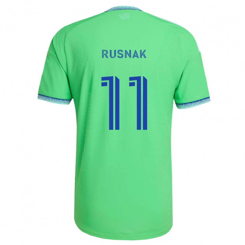 Danxen Kinder Albert Rusnák #11 Grün Hellblau Heimtrikot Trikot 2026/27 T-Shirt