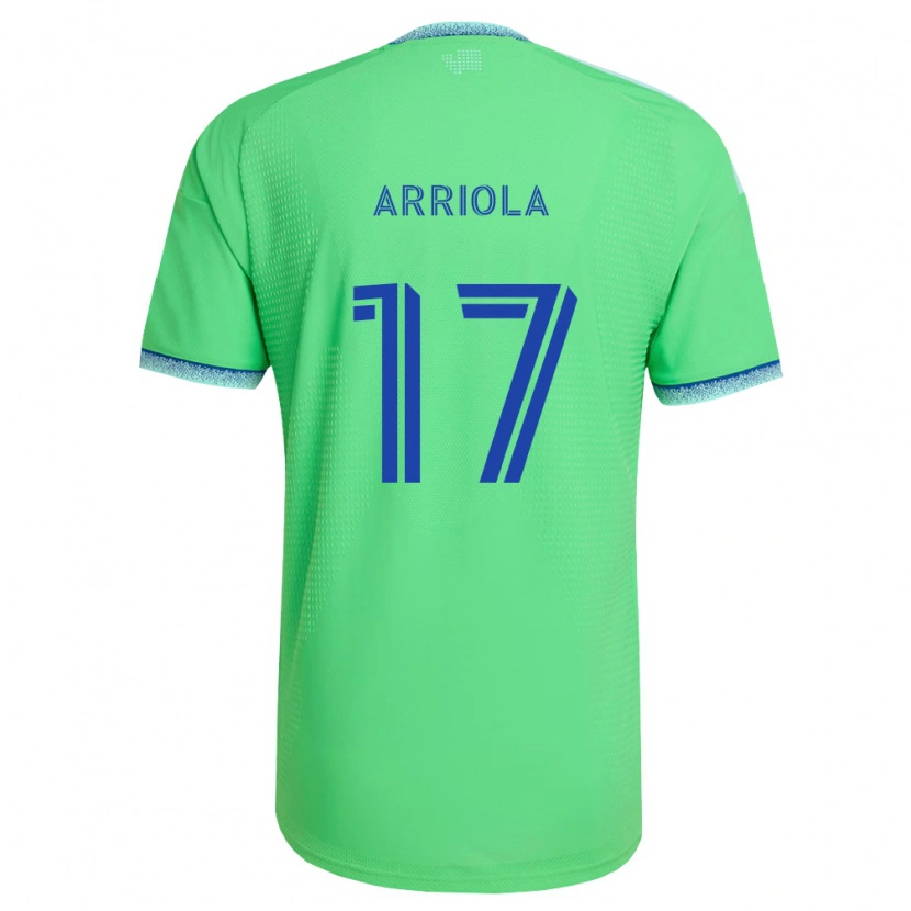 Danxen Kinder Paul Arriola #17 Grün Hellblau Heimtrikot Trikot 2026/27 T-Shirt