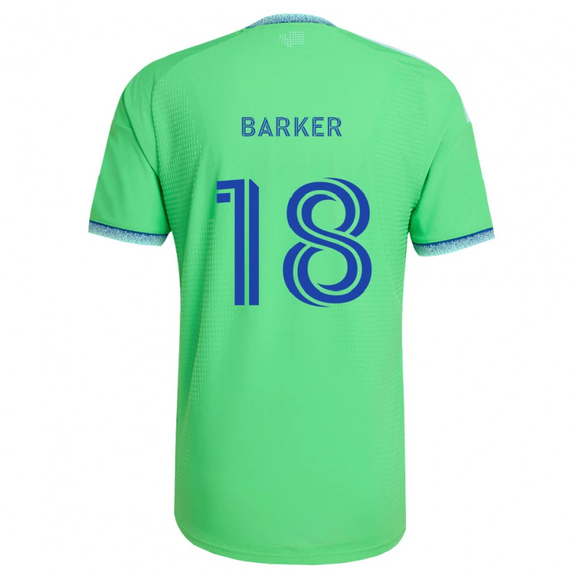 Danxen Kinder Alicia Barker #18 Grün Hellblau Heimtrikot Trikot 2026/27 T-Shirt