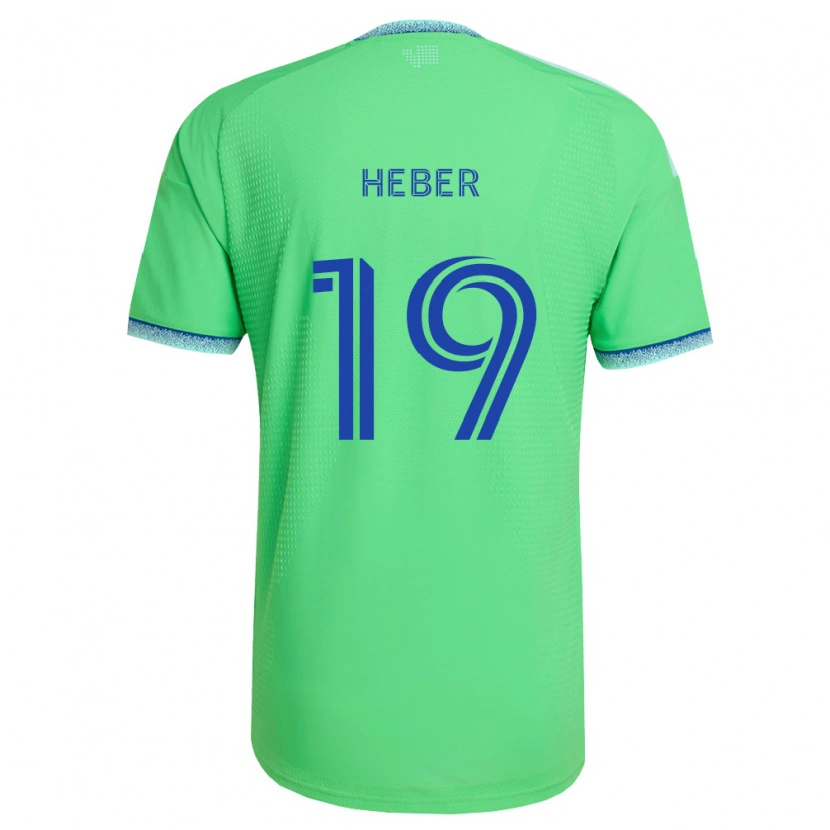 Danxen Kinder Héber #19 Grün Hellblau Heimtrikot Trikot 2026/27 T-Shirt