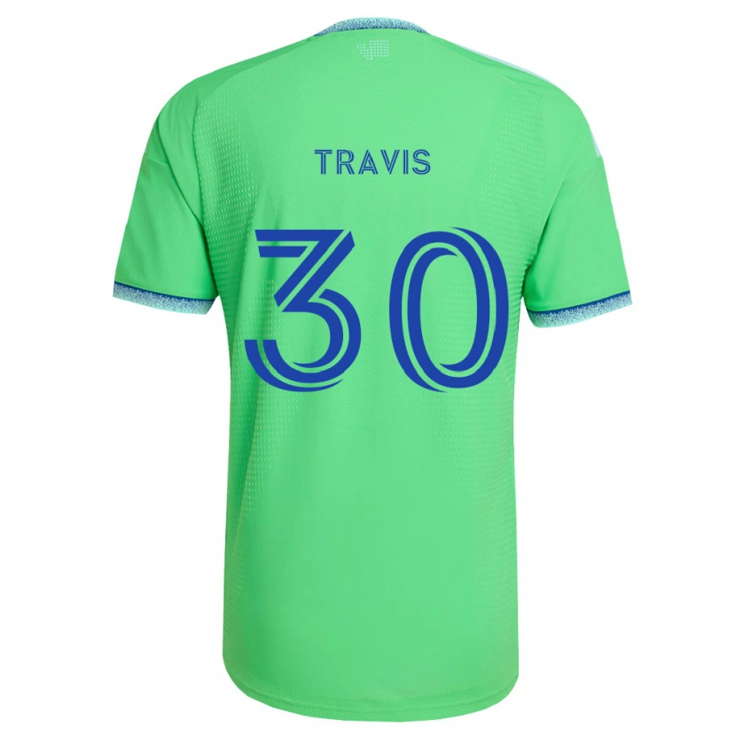 Danxen Kinder Riley Travis #30 Grün Hellblau Heimtrikot Trikot 2026/27 T-Shirt