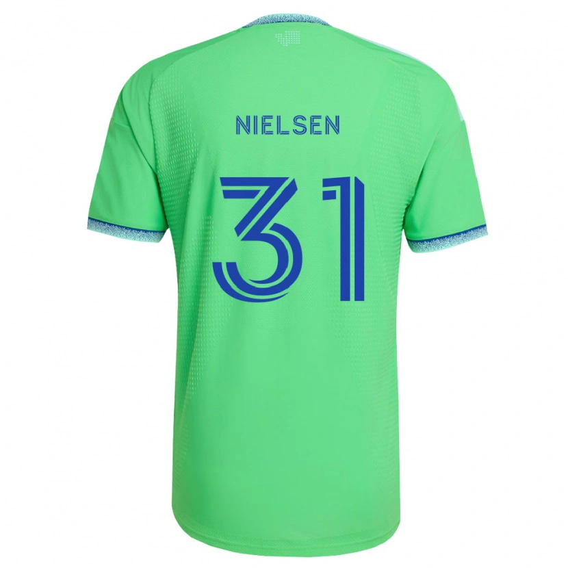 Danxen Kinder Madeline Nielsen #31 Grün Hellblau Heimtrikot Trikot 2026/27 T-Shirt