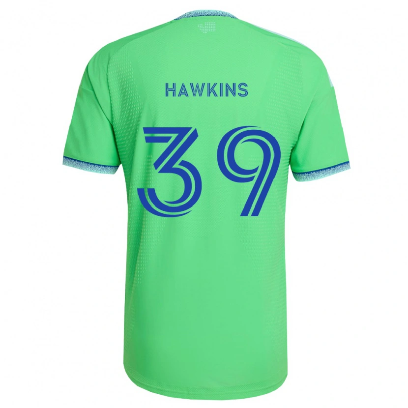 Danxen Kinder Stuart Hawkins #39 Grün Hellblau Heimtrikot Trikot 2026/27 T-Shirt