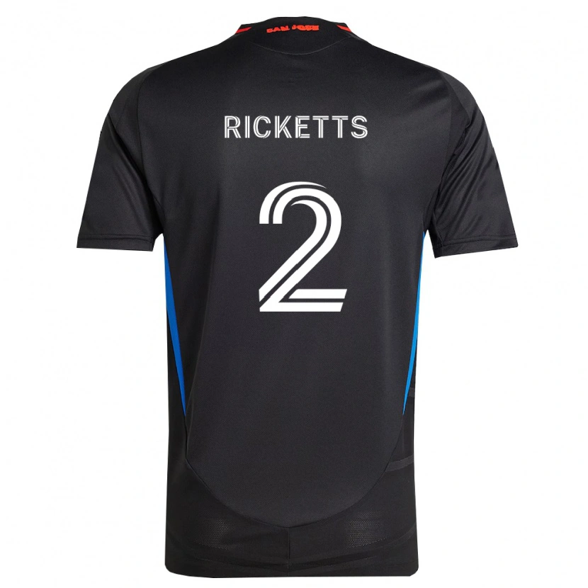 Danxen Kinder Jamar Ricketts #2 Blau Weiß Schwarz Heimtrikot Trikot 2026/27 T-Shirt