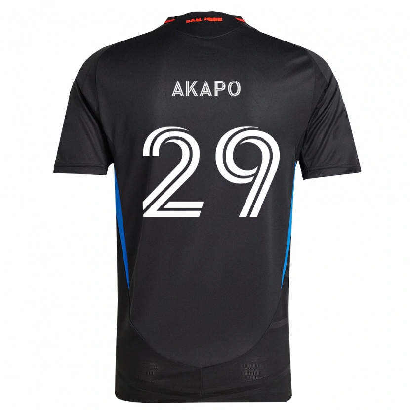 Danxen Kinder Carlos Akapo #29 Blau Weiß Schwarz Heimtrikot Trikot 2026/27 T-Shirt