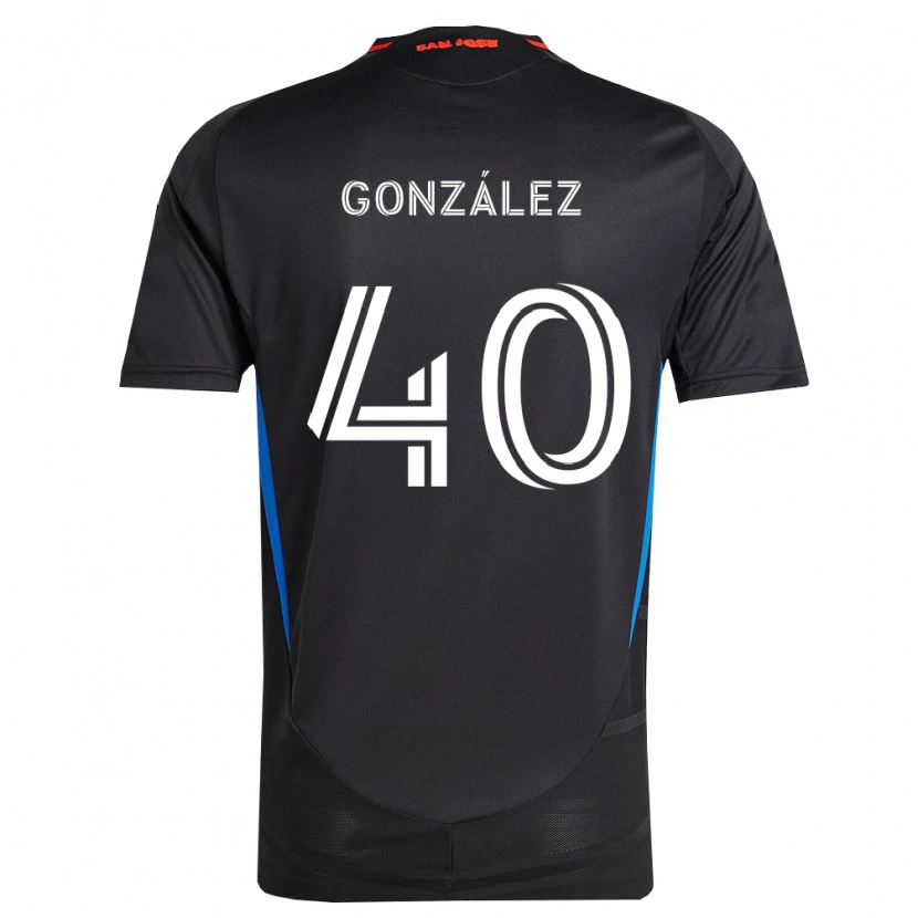 Danxen Kinder Jonathan González #40 Blau Weiß Schwarz Heimtrikot Trikot 2026/27 T-Shirt