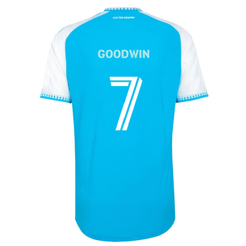 Danxen Kinder Archie Goodwin #7 Himmelblau Weiß Schwarz Heimtrikot Trikot 2026/27 T-Shirt