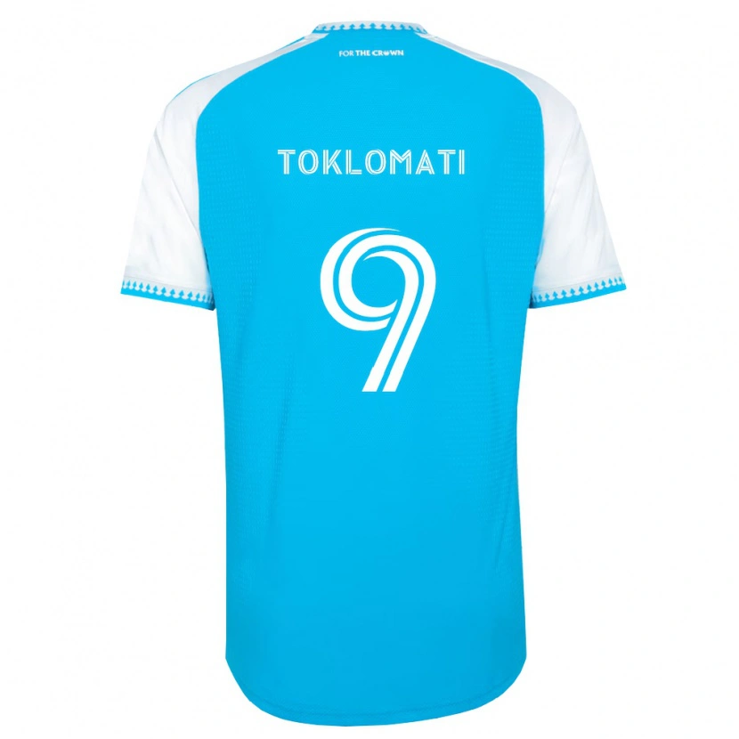 Danxen Kinder Idan Toklomati #9 Himmelblau Weiß Schwarz Heimtrikot Trikot 2026/27 T-Shirt