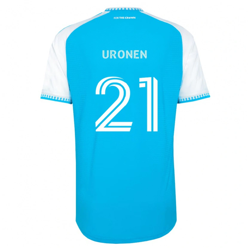 Danxen Kinder Jere Uronen #21 Himmelblau Weiß Schwarz Heimtrikot Trikot 2026/27 T-Shirt