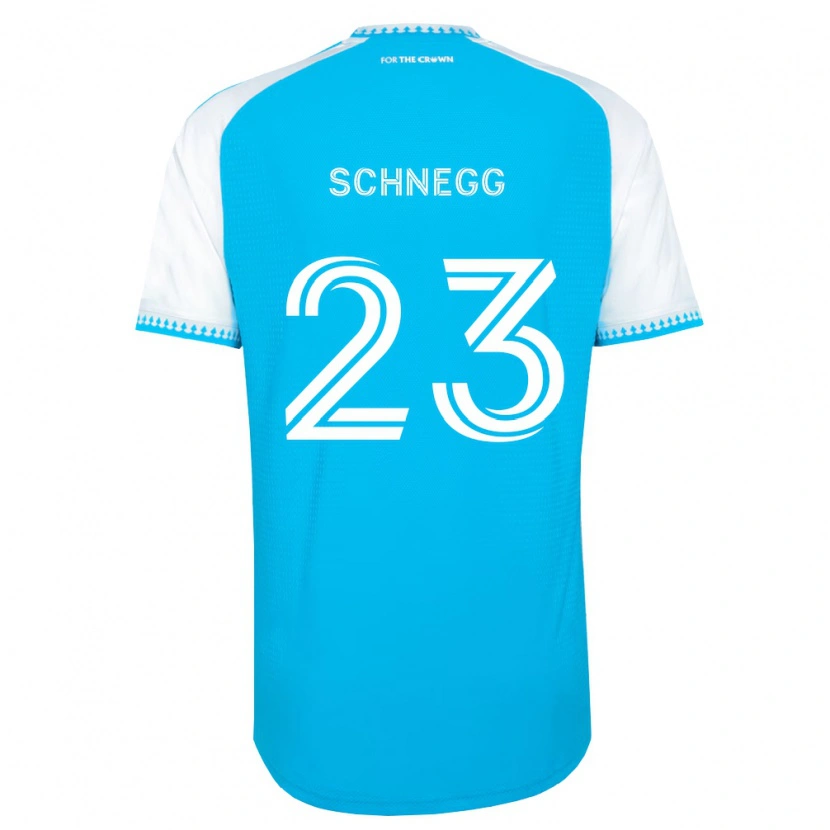 Danxen Kinder David Schnegg #23 Himmelblau Weiß Schwarz Heimtrikot Trikot 2026/27 T-Shirt