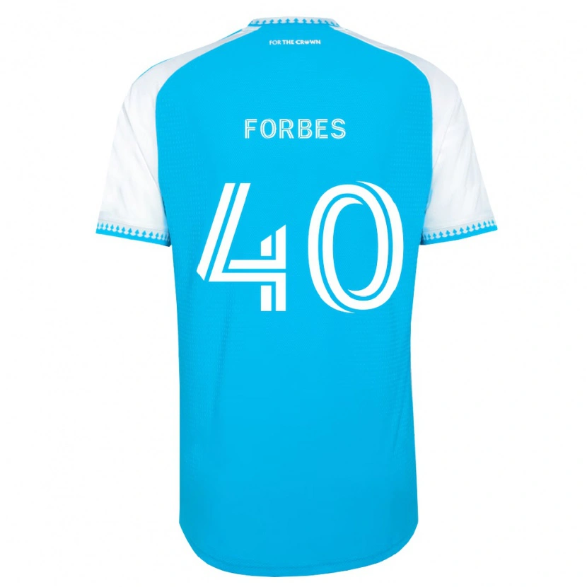 Danxen Kinder Jahlane Forbes #40 Himmelblau Weiß Schwarz Heimtrikot Trikot 2026/27 T-Shirt