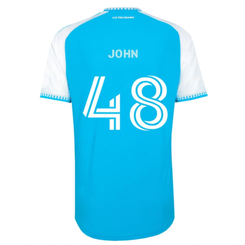 Danxen Kinder Aron John #48 Himmelblau Weiß Schwarz Heimtrikot Trikot 2026/27 T-Shirt