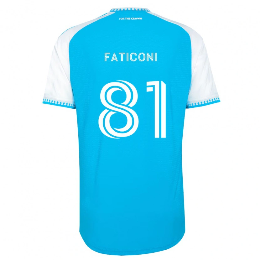 Danxen Kinder Trey Faticoni #81 Himmelblau Weiß Schwarz Heimtrikot Trikot 2026/27 T-Shirt