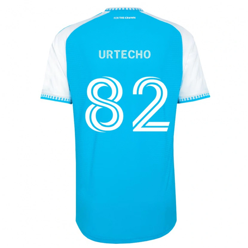 Danxen Kinder Brendan Urtecho #82 Himmelblau Weiß Schwarz Heimtrikot Trikot 2026/27 T-Shirt