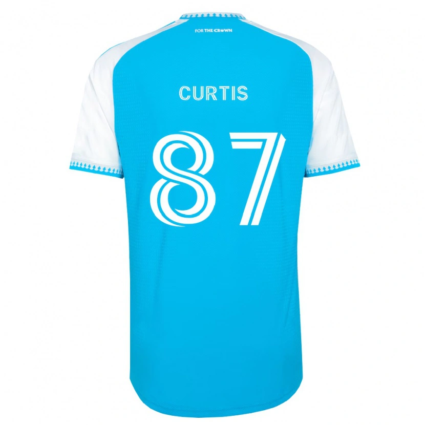 Danxen Kinder Ethan Curtis #87 Himmelblau Weiß Schwarz Heimtrikot Trikot 2026/27 T-Shirt