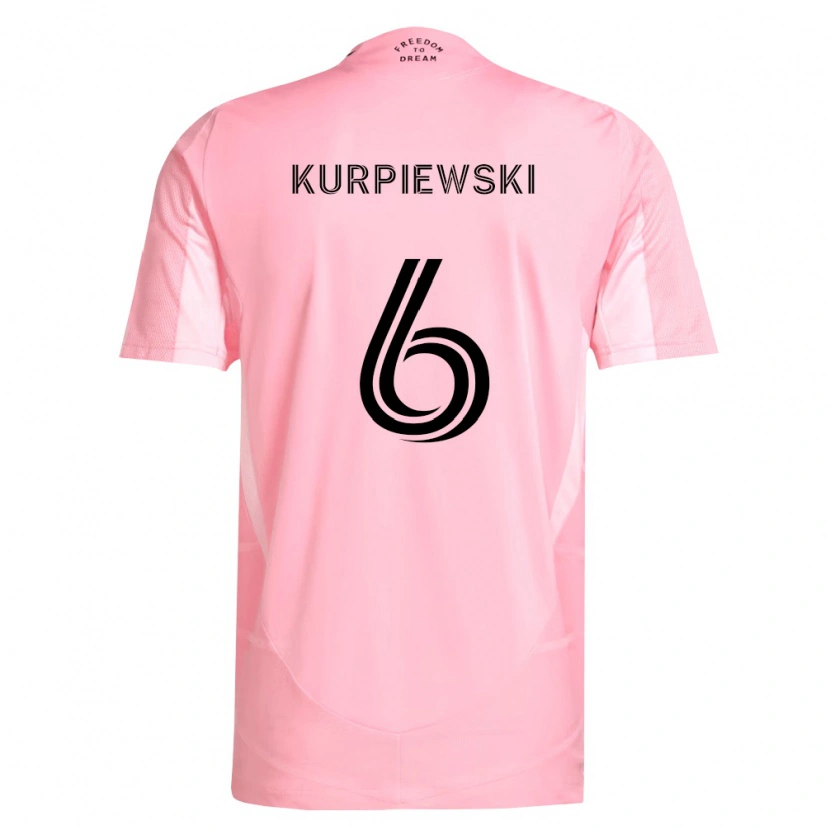 Danxen Kinder Ethan Kurpiewski #6 Pink Schwarz Heimtrikot Trikot 2026/27 T-Shirt