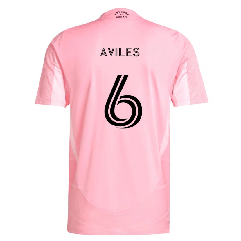 Danxen Kinder Tomás Avilés #6 Pink Schwarz Heimtrikot Trikot 2026/27 T-Shirt