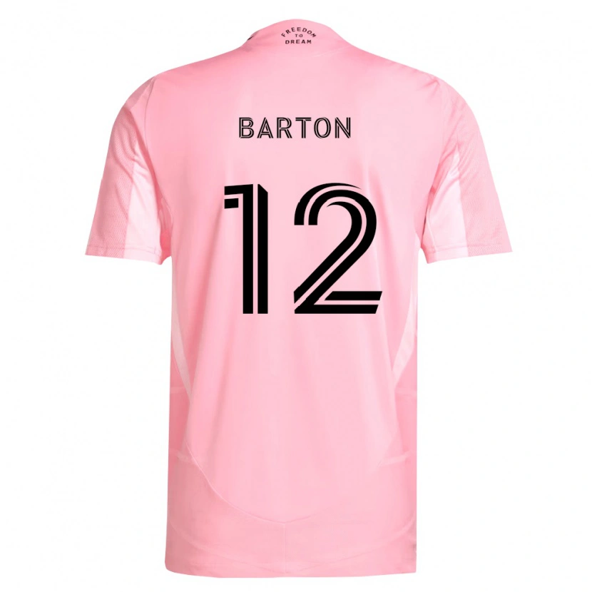 Danxen Kinder Tye Barton #12 Pink Schwarz Heimtrikot Trikot 2026/27 T-Shirt