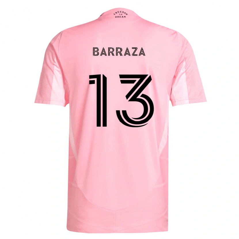 Danxen Kinder Luis Barraza #13 Pink Schwarz Heimtrikot Trikot 2026/27 T-Shirt