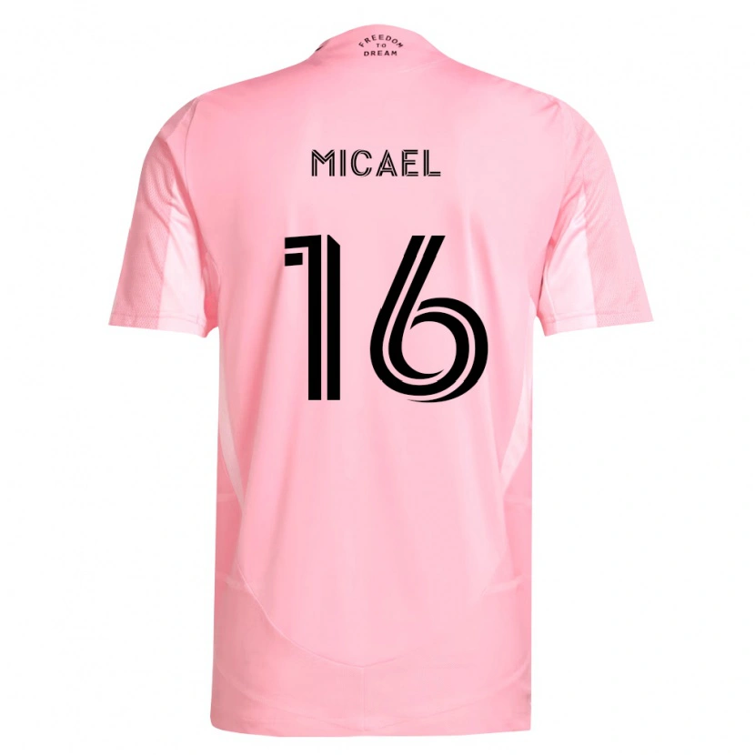 Danxen Kinder Micael Dos Santos Silva #16 Pink Schwarz Heimtrikot Trikot 2026/27 T-Shirt