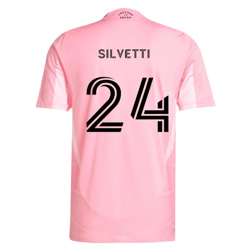 Danxen Kinder Mateo Silvetti #24 Pink Schwarz Heimtrikot Trikot 2026/27 T-Shirt