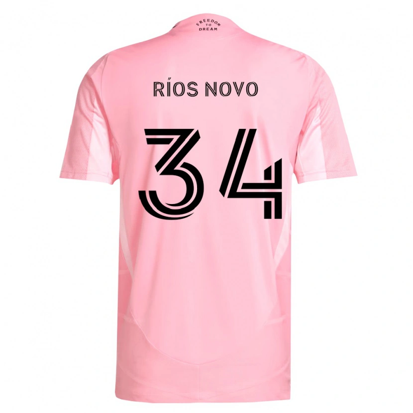 Danxen Kinder Rocco Ríos Novo #34 Pink Schwarz Heimtrikot Trikot 2026/27 T-Shirt
