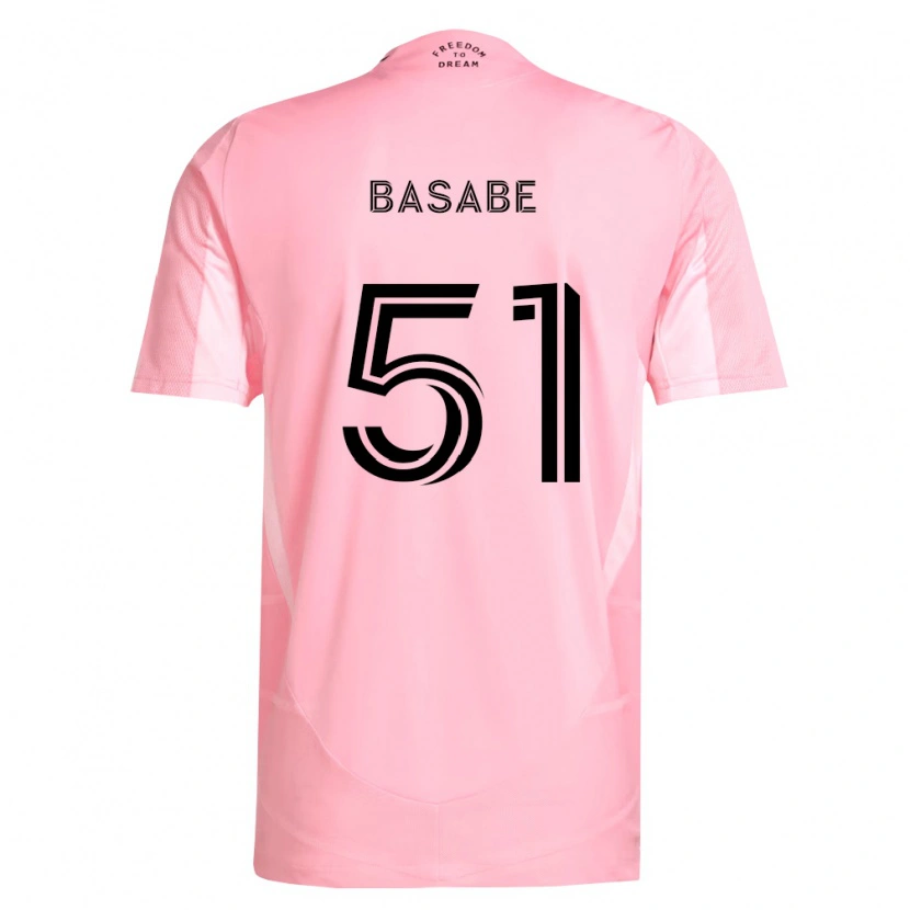 Danxen Kinder Samuel Basabe #51 Pink Schwarz Heimtrikot Trikot 2026/27 T-Shirt