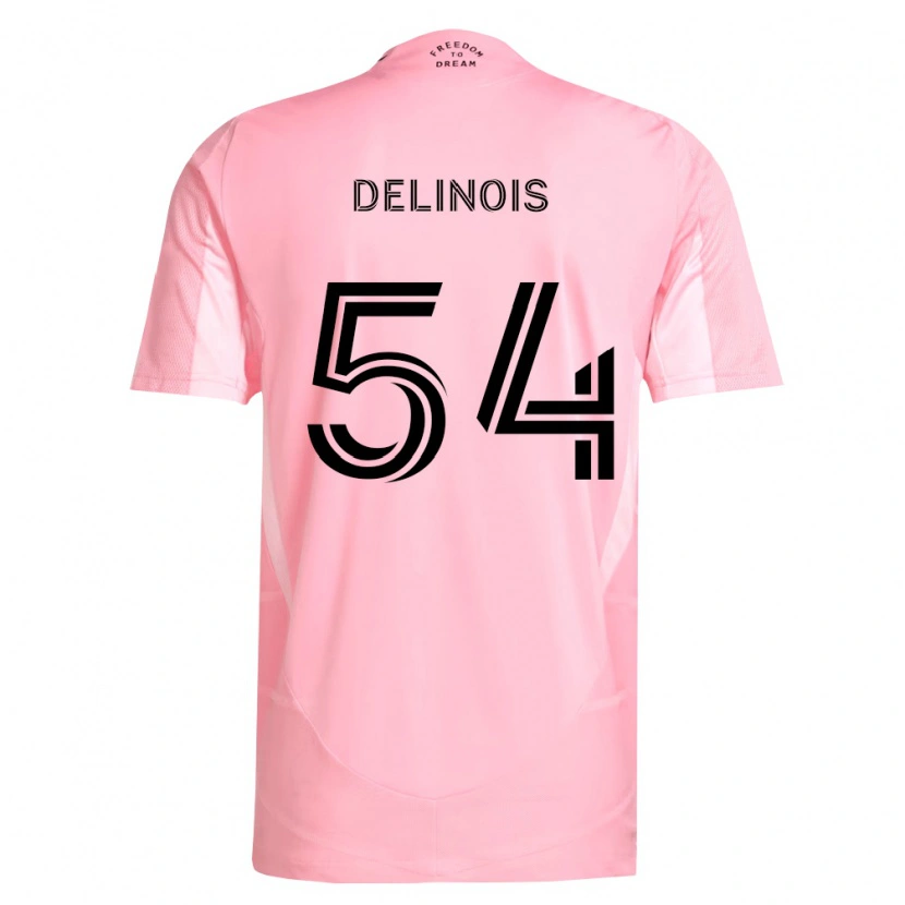Danxen Kinder Lovend's Delinois #54 Pink Schwarz Heimtrikot Trikot 2026/27 T-Shirt