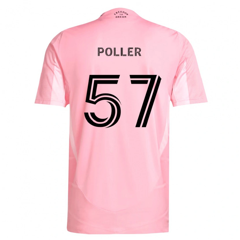 Danxen Kinder Sebastian Poller #57 Pink Schwarz Heimtrikot Trikot 2026/27 T-Shirt