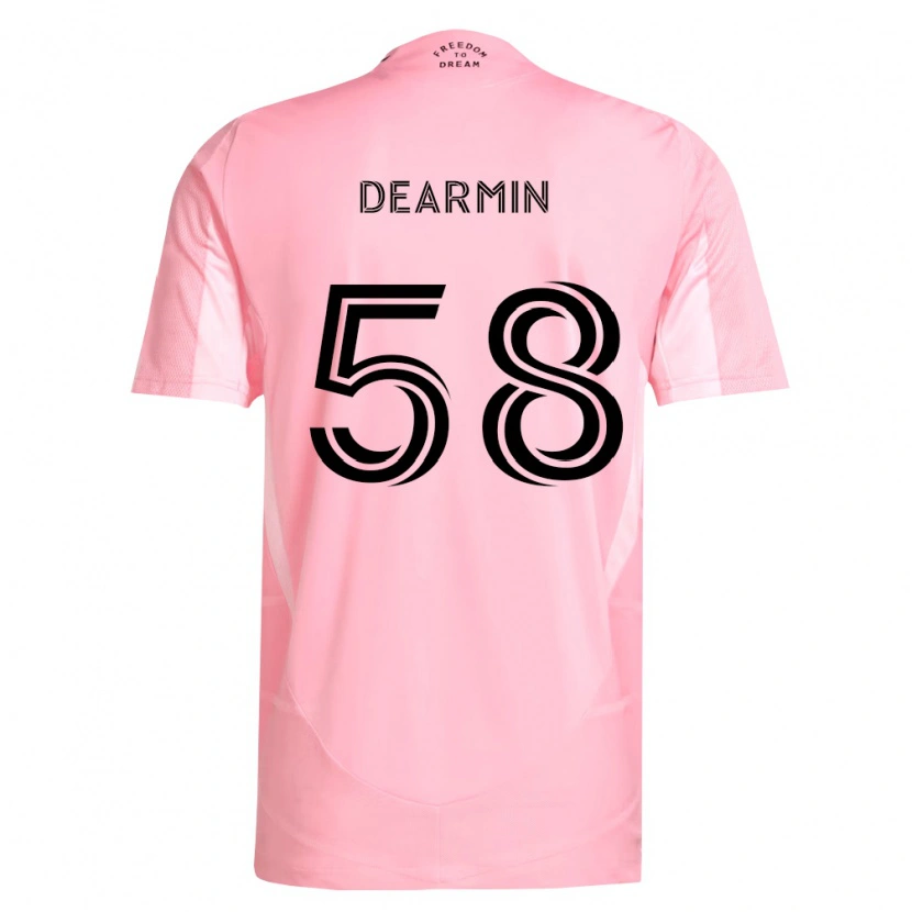 Danxen Kinder Nash Dearmin #58 Pink Schwarz Heimtrikot Trikot 2026/27 T-Shirt