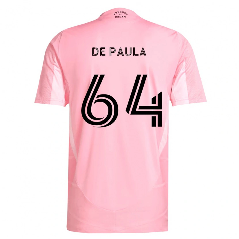 Danxen Kinder Matteo De Paula #64 Pink Schwarz Heimtrikot Trikot 2026/27 T-Shirt