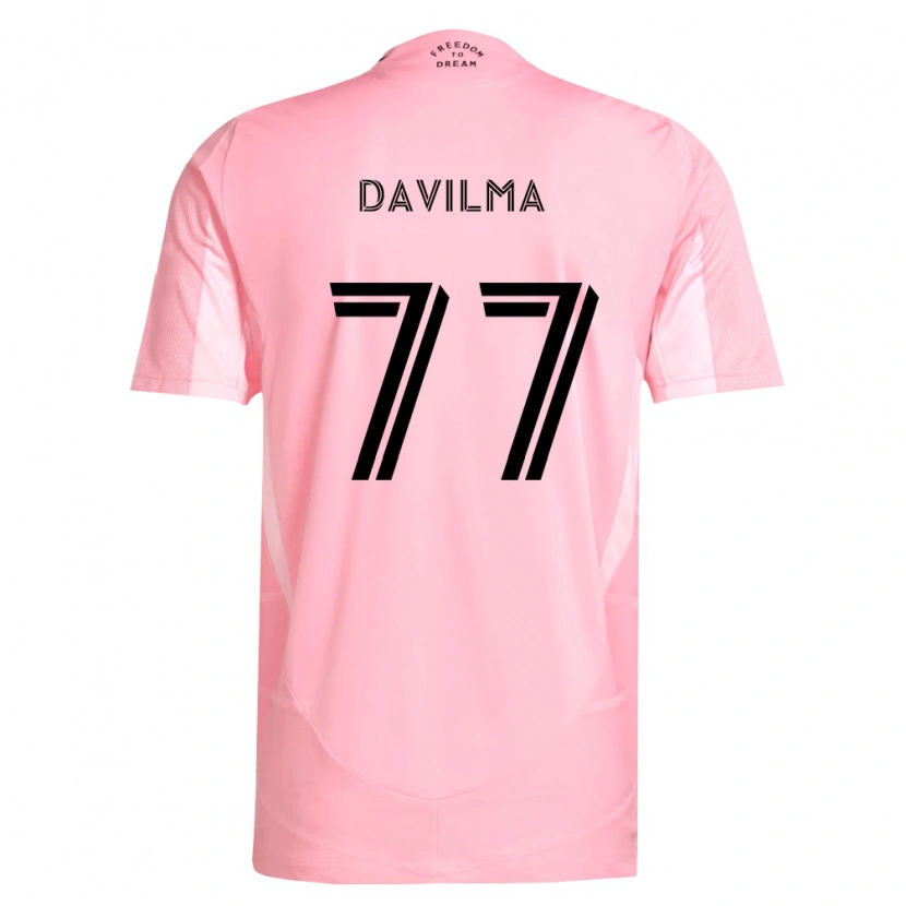 Danxen Kinder Kensly Davilma #77 Pink Schwarz Heimtrikot Trikot 2026/27 T-Shirt
