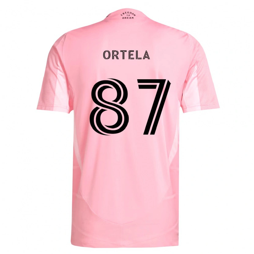 Danxen Kinder Jerremy Ortela #87 Pink Schwarz Heimtrikot Trikot 2026/27 T-Shirt