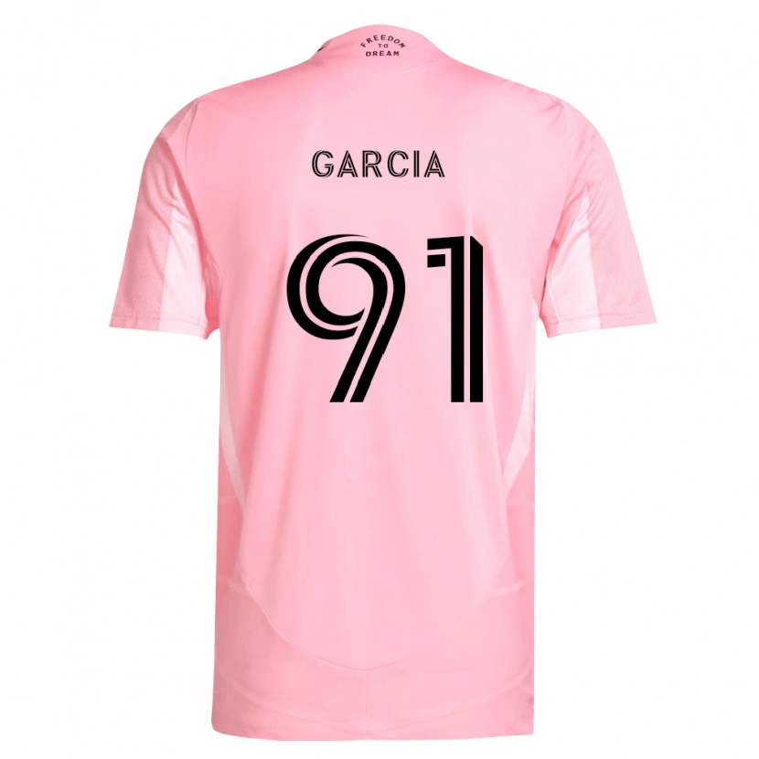 Danxen Kinder Lesther García #91 Pink Schwarz Heimtrikot Trikot 2026/27 T-Shirt