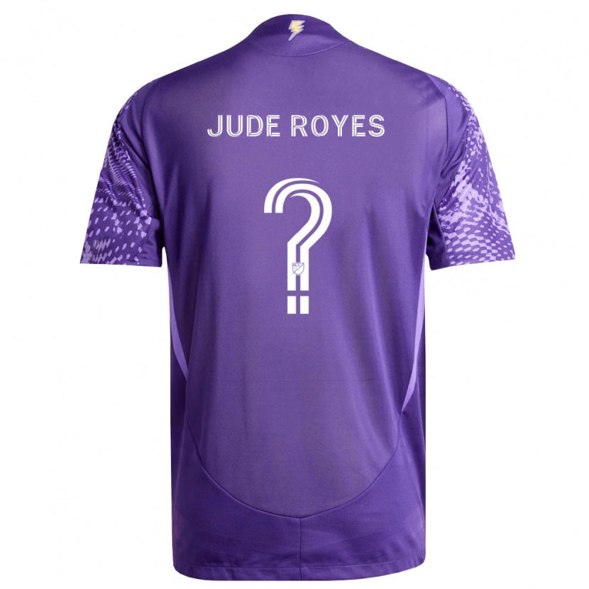Danxen Kinder Jude Royes #0 Violett Weiß Heimtrikot Trikot 2026/27 T-Shirt