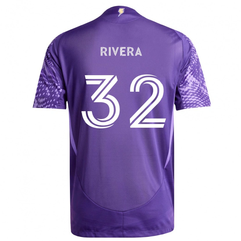 Danxen Kinder Wilfredo Rivera #32 Violett Weiß Heimtrikot Trikot 2026/27 T-Shirt