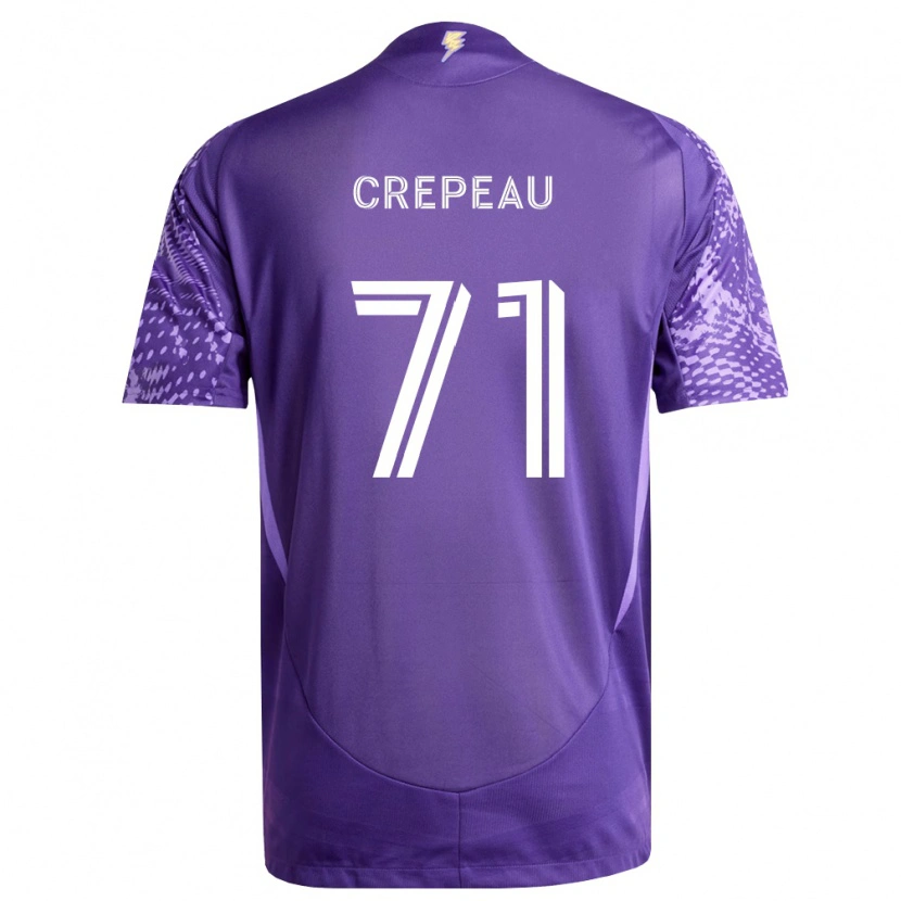 Danxen Kinder Maxime Crépeau #71 Violett Weiß Heimtrikot Trikot 2026/27 T-Shirt