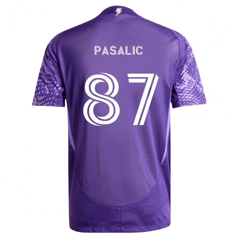 Danxen Kinder Marco Pašalić #87 Violett Weiß Heimtrikot Trikot 2026/27 T-Shirt