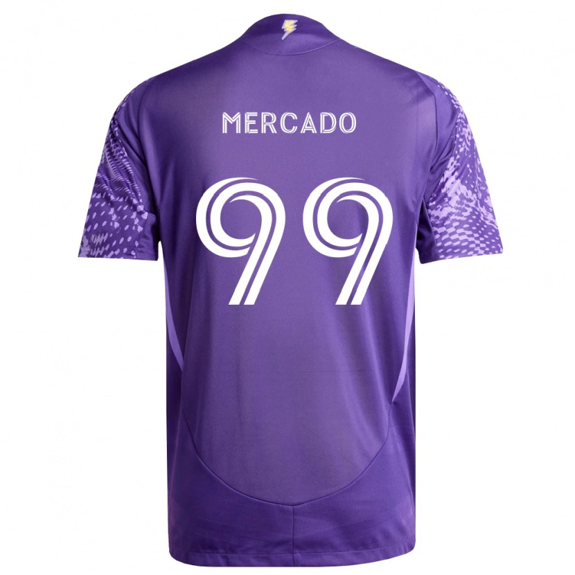 Danxen Kinder Carlos Mercado #99 Violett Weiß Heimtrikot Trikot 2026/27 T-Shirt