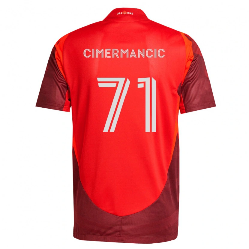 Danxen Kinder Markus Cimermancic #71 Burgund Rot Heimtrikot Trikot 2026/27 T-Shirt