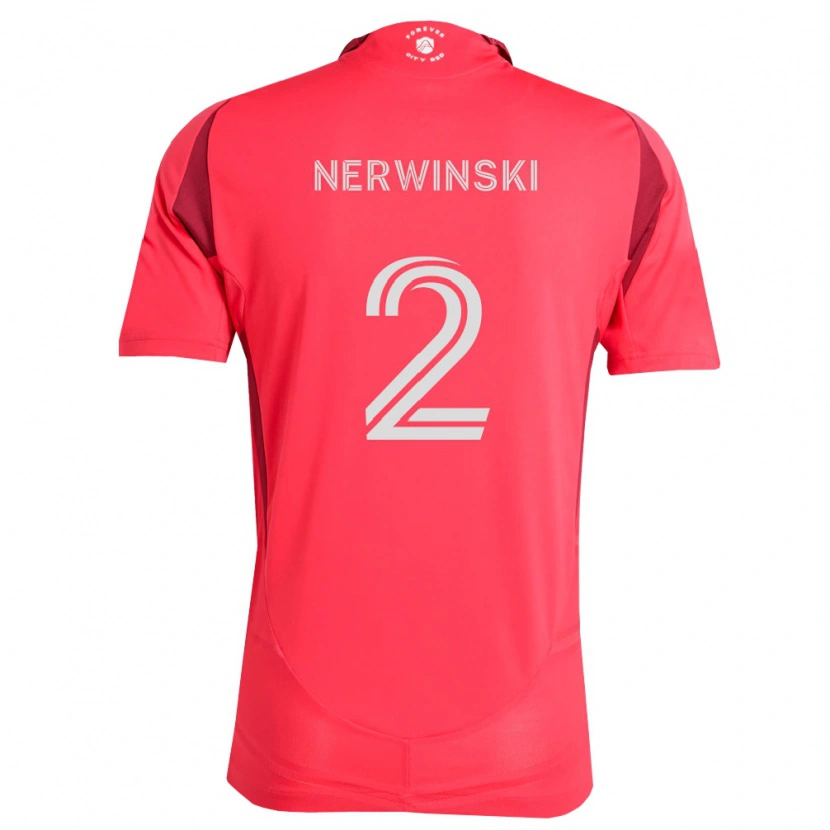 Danxen Kinder Jake Nerwinski #2 Magenta Weiß Heimtrikot Trikot 2026/27 T-Shirt