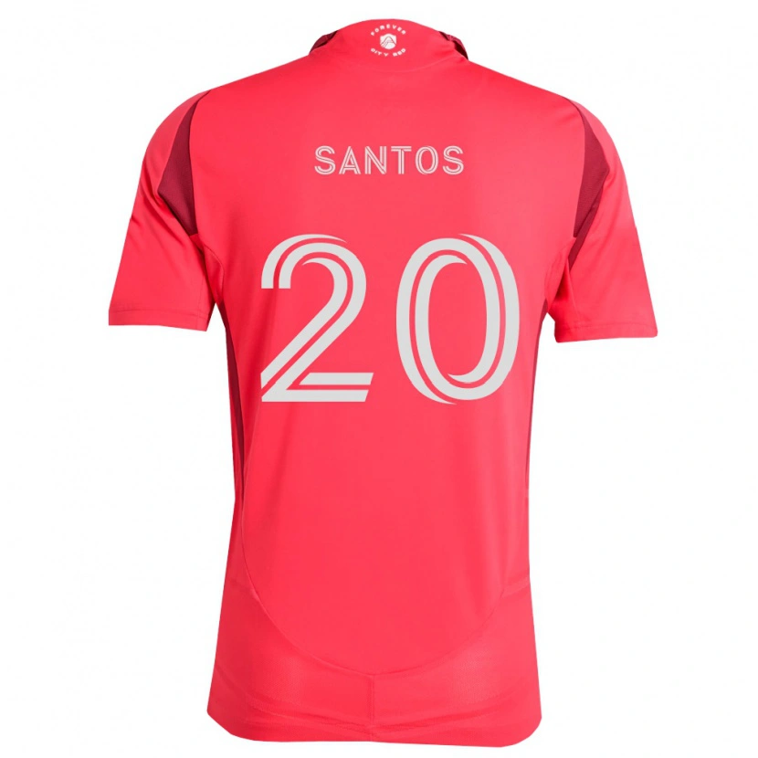 Danxen Kinder Rafael Santos #20 Magenta Weiß Heimtrikot Trikot 2026/27 T-Shirt