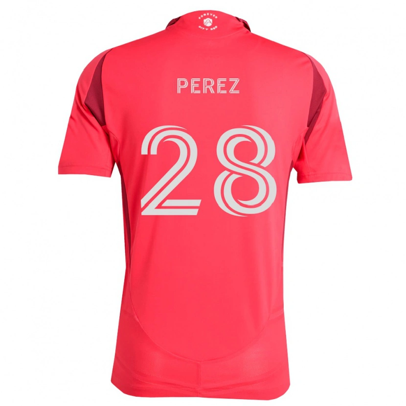 Danxen Kinder Miguel Perez #28 Magenta Weiß Heimtrikot Trikot 2026/27 T-Shirt