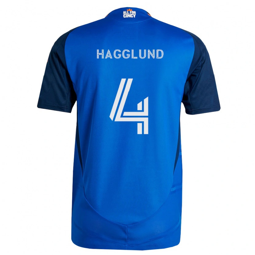 Danxen Kinder Nick Hagglund #4 Königsblau Orange Heimtrikot Trikot 2026/27 T-Shirt