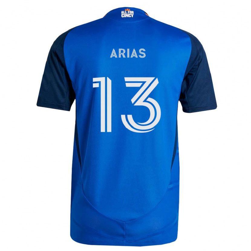 Danxen Kinder Santiago Arias #13 Königsblau Orange Heimtrikot Trikot 2026/27 T-Shirt